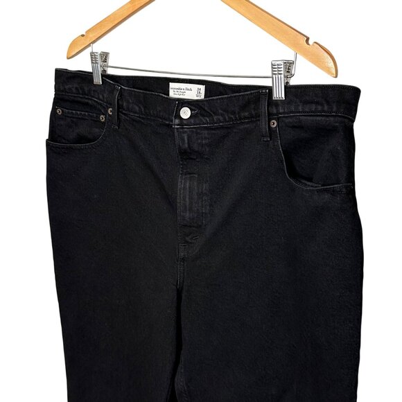Abercrombie & Fitch Ultra High Rise The 90s Straight Plus Size 34/18S Curvy Love - Picture 2 of 9